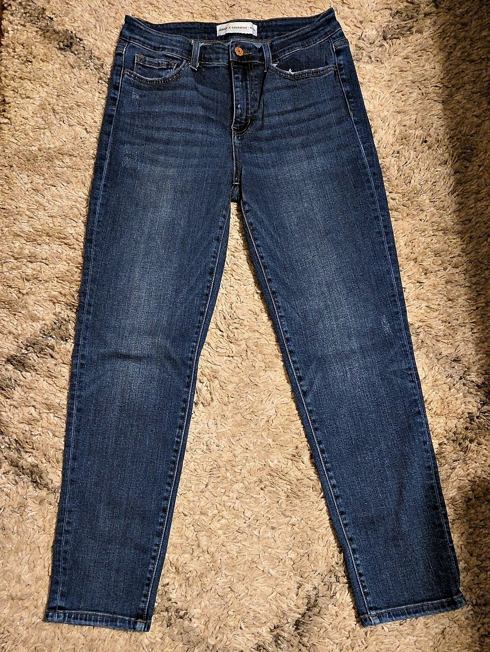 Vervet Straight Leg Jeans Blue Waist 29